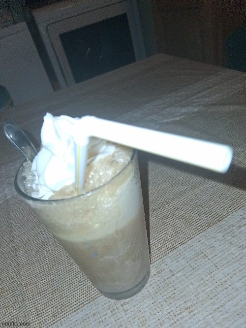 Listening to thriller by Michael jackson while drinking a rootbeer float | made w/ Imgflip meme maker