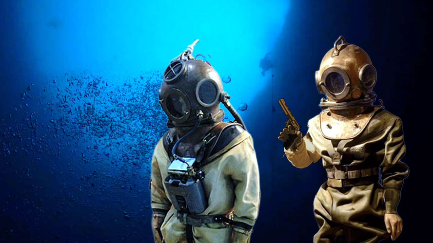 Underwater Gun Blank Meme Template