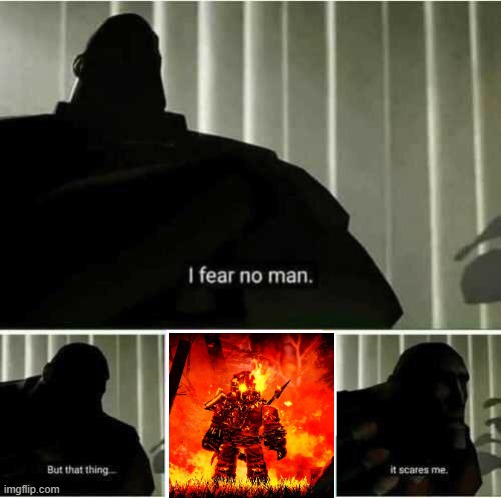 Milestone IV Jason players are scary | image tagged in i fear no man,forsaken,roblox meme,jason voorhees | made w/ Imgflip meme maker