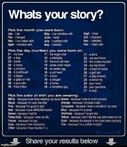 I banged a teletubby because I didn't like the way she looked at me, brb imma go kill myself | made w/ Imgflip meme maker