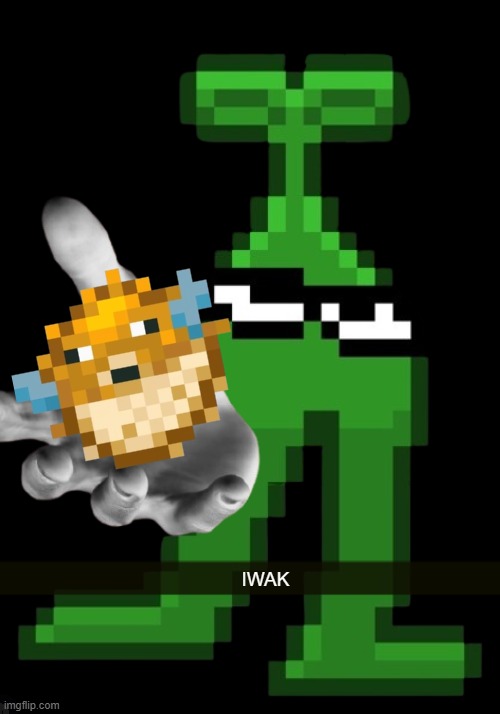 IWAK | IWAK | image tagged in mobile sprout,iwak,understream,blue archive | made w/ Imgflip meme maker