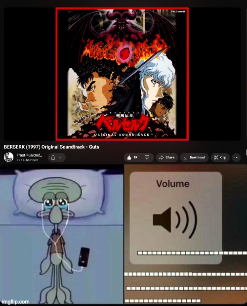 only berserk fans will understand | image tagged in depressed squidward | made w/ Imgflip meme maker