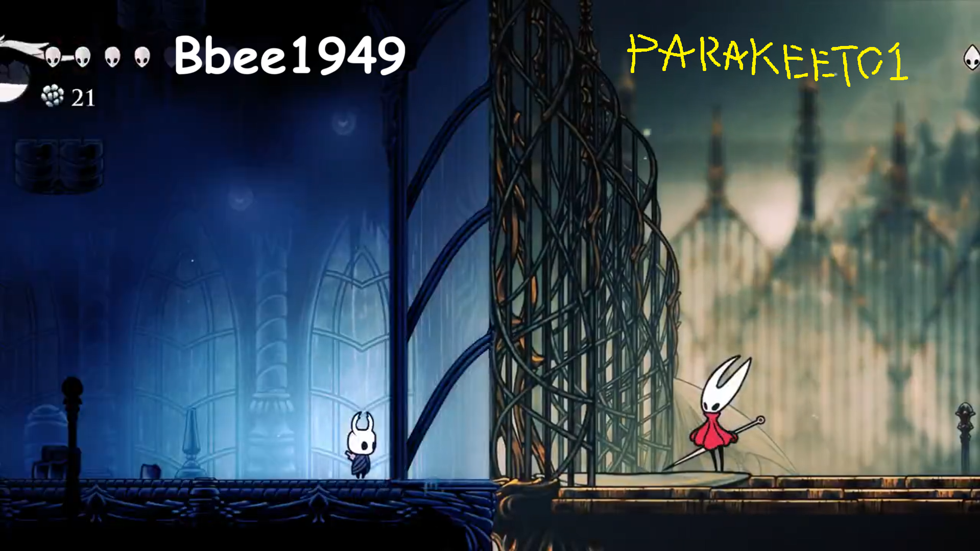 High Quality parakeet and bbee shared template Blank Meme Template