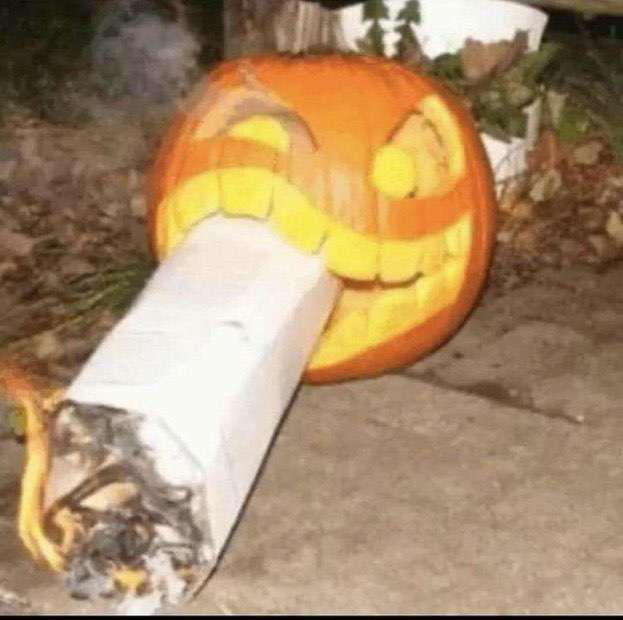 High Quality Awesome badass evil scary fucking pumpkin Blank Meme Template