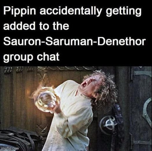 Pipin really hacked Mordors GC and mod Sauron mogged him for it lmao | made w/ Imgflip meme maker