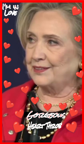 Hillary Heart Throb Gorgeous Blank Meme Template