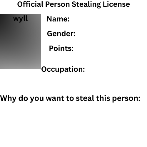 official person stealing license Blank Meme Template