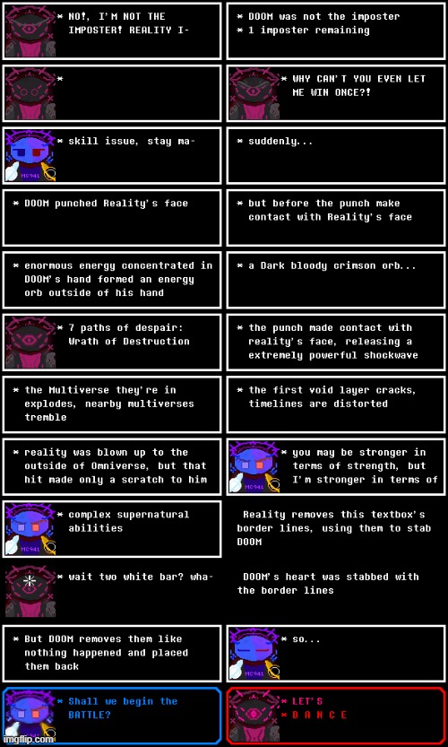 When playing Among us went wrong, ULTIMATEVERSE #1 (not an actual Chapter for the story) | image tagged in ultimateverse,ultimateverse chapters,doom,reality,ultimateverse meme chapters | made w/ Imgflip meme maker