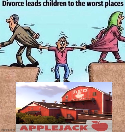 Applejack | image tagged in divorce leads children to the worst places | made w/ Imgflip meme maker