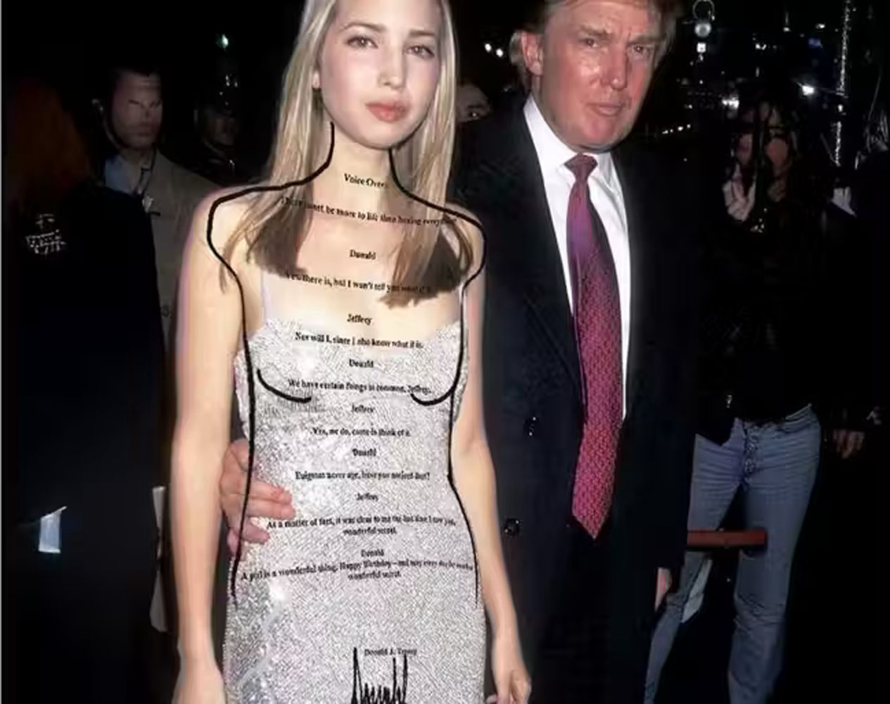 Ivanka Trump Epstein Birthday Book Blank Meme Template