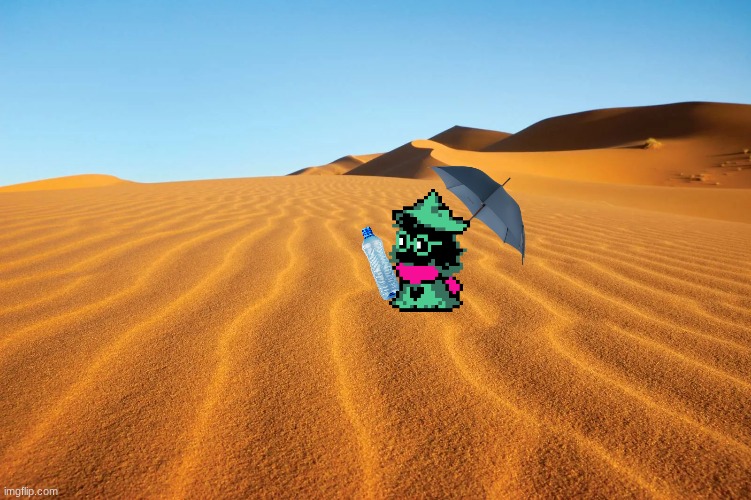 this is where ralsei has been all this time he's stuck in the dresser will he find a way home? at least he got shade and water | made w/ Imgflip meme maker