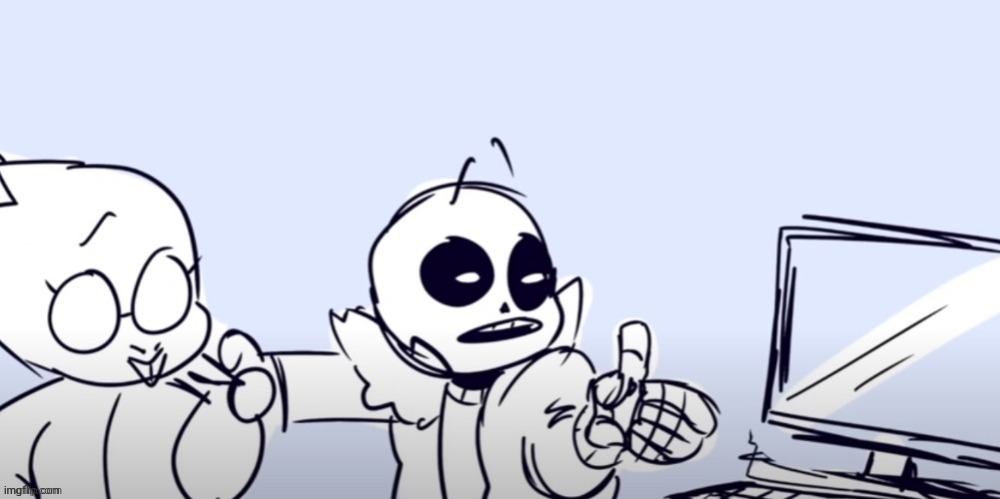 Sans computer | image tagged in sans computer | made w/ Imgflip meme maker