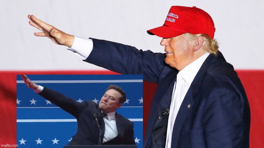 Trump Nazi Salute | image tagged in trump nazi salute | made w/ Imgflip meme maker
