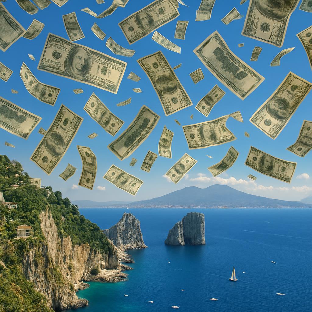 Capri view with Abundance Blank Meme Template