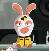 Annoyed Crash Test Rabbid Blank Meme Template