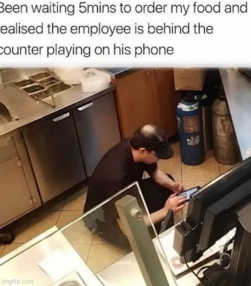 Being required to wear a visor at your job while balding is absolutely tragic | made w/ Imgflip meme maker