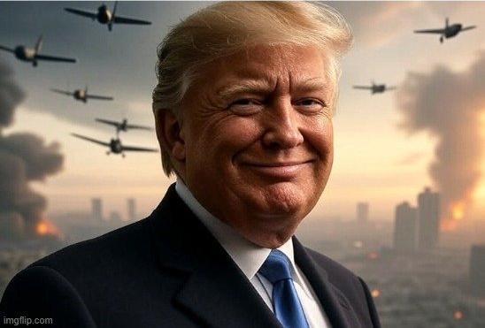 Trump War President Blank Meme Template