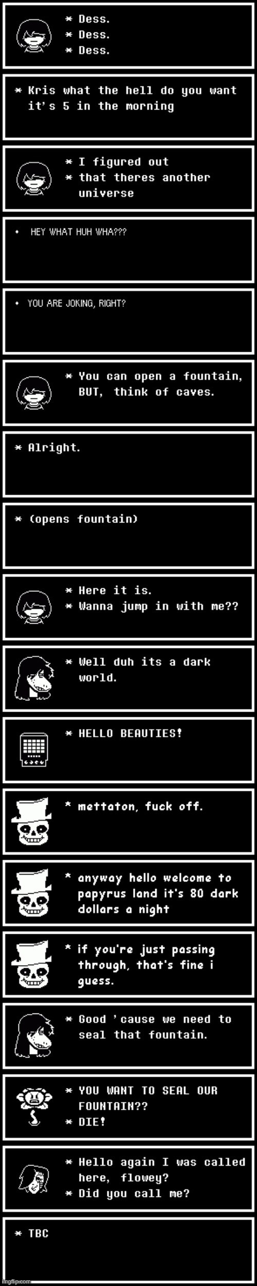 Part 1 DeltaTale | made w/ Imgflip meme maker