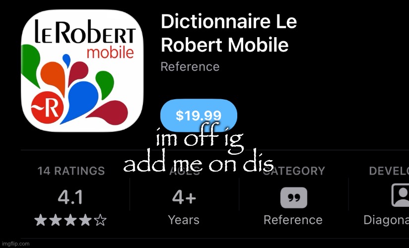 im off ig add me on dis | made w/ Imgflip meme maker