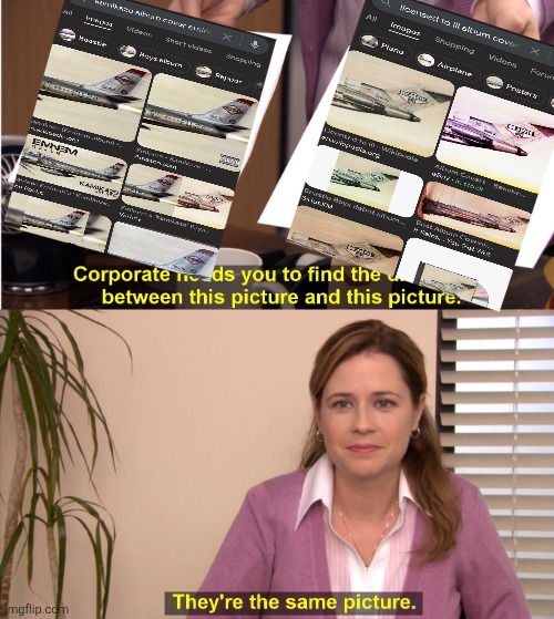 one is No Sleep Till Brooklyn by the Beastie boys and the other is Venom by Eminem | image tagged in memes,they're the same picture,eminem,venom,vs | made w/ Imgflip meme maker