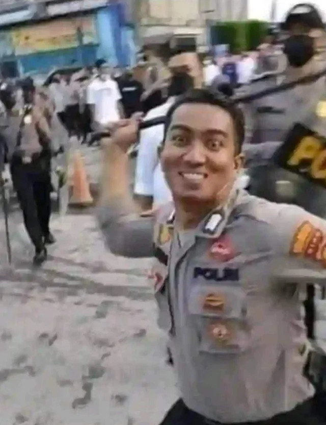 Happy riot police Blank Meme Template