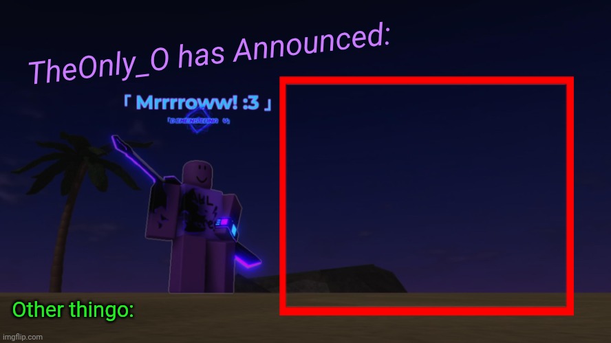 High Quality Os Announment thingy 2.2 Blank Meme Template