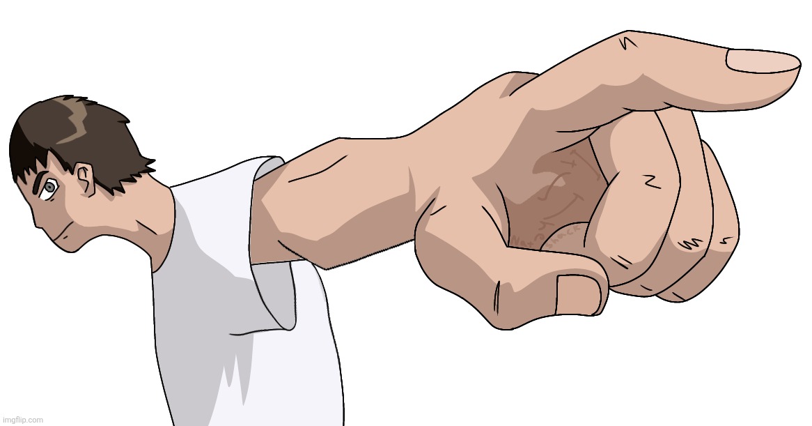 Guy Pointing at YOU (By Nat) Blank Meme Template