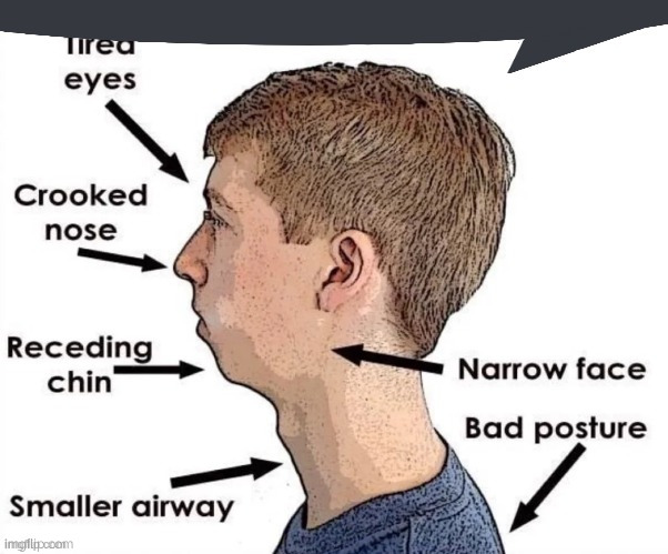 3 posts above | image tagged in brainrot speech bubble | made w/ Imgflip meme maker