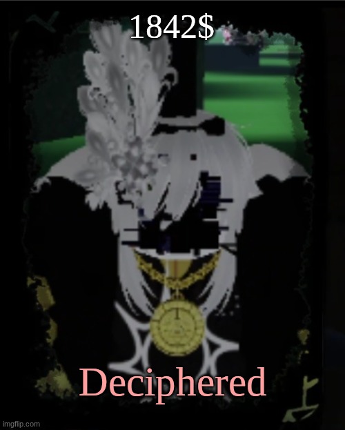 "What if Spawn was stuck in a portal for 30 years and became a dream demon?" (Suggestion by STONKSGUY2013) | 1842$; Deciphered | image tagged in gravity falls,forsaken,roblox | made w/ Imgflip meme maker