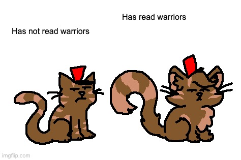 You can tell someone has read warriors based on the way they draw cats | made w/ Imgflip meme maker