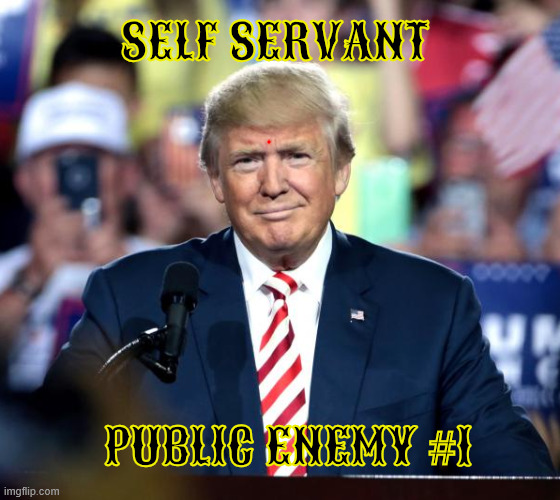 Wanted PUBLIC ENEMY | SELF SERVANT; PUBLIC ENEMY #1 | image tagged in wanted public enemy,self serving scumbag,antichrist,private justice,maga monsrchy,fascist fool | made w/ Imgflip meme maker