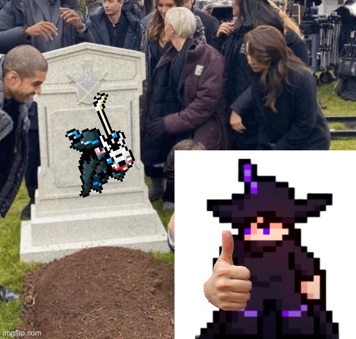 The GaMetal Bards be like: | image tagged in grant gustin over grave,memes | made w/ Imgflip meme maker