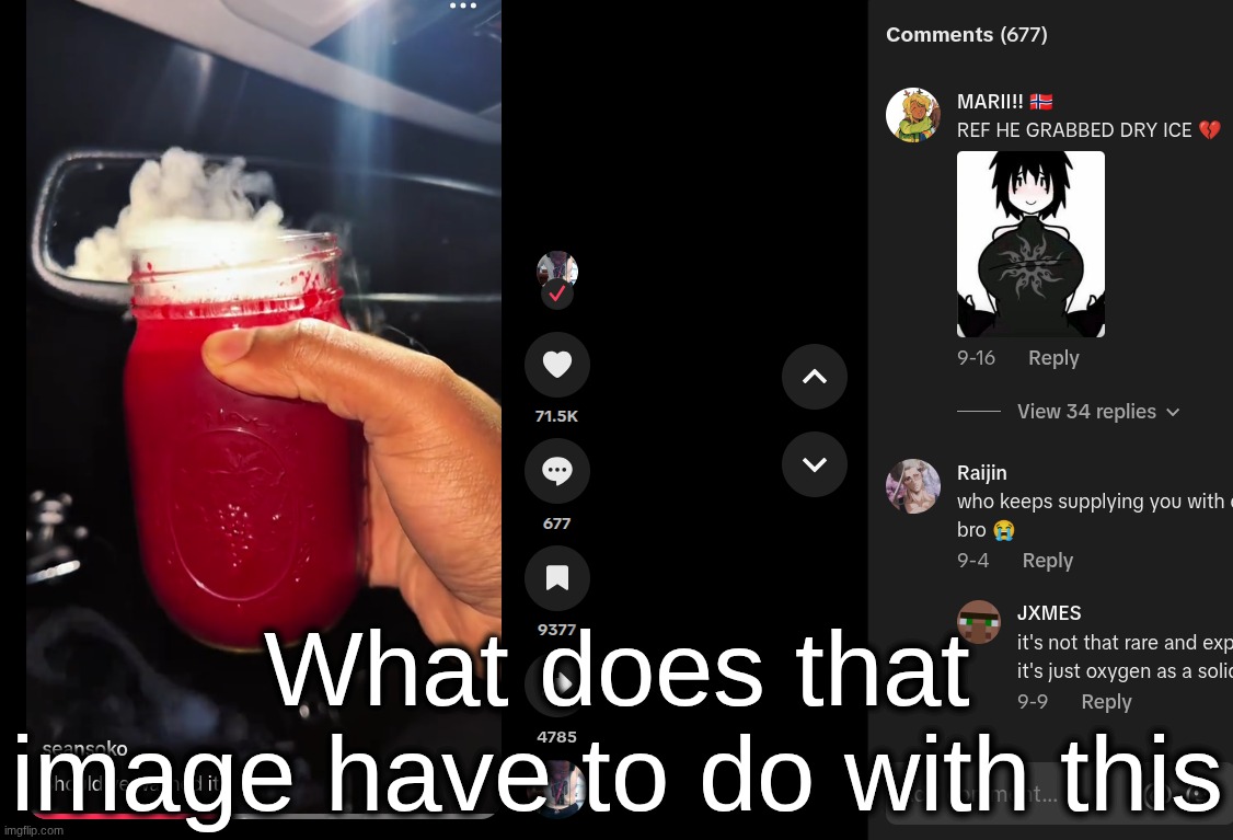 What does that image have to do with this | made w/ Imgflip meme maker