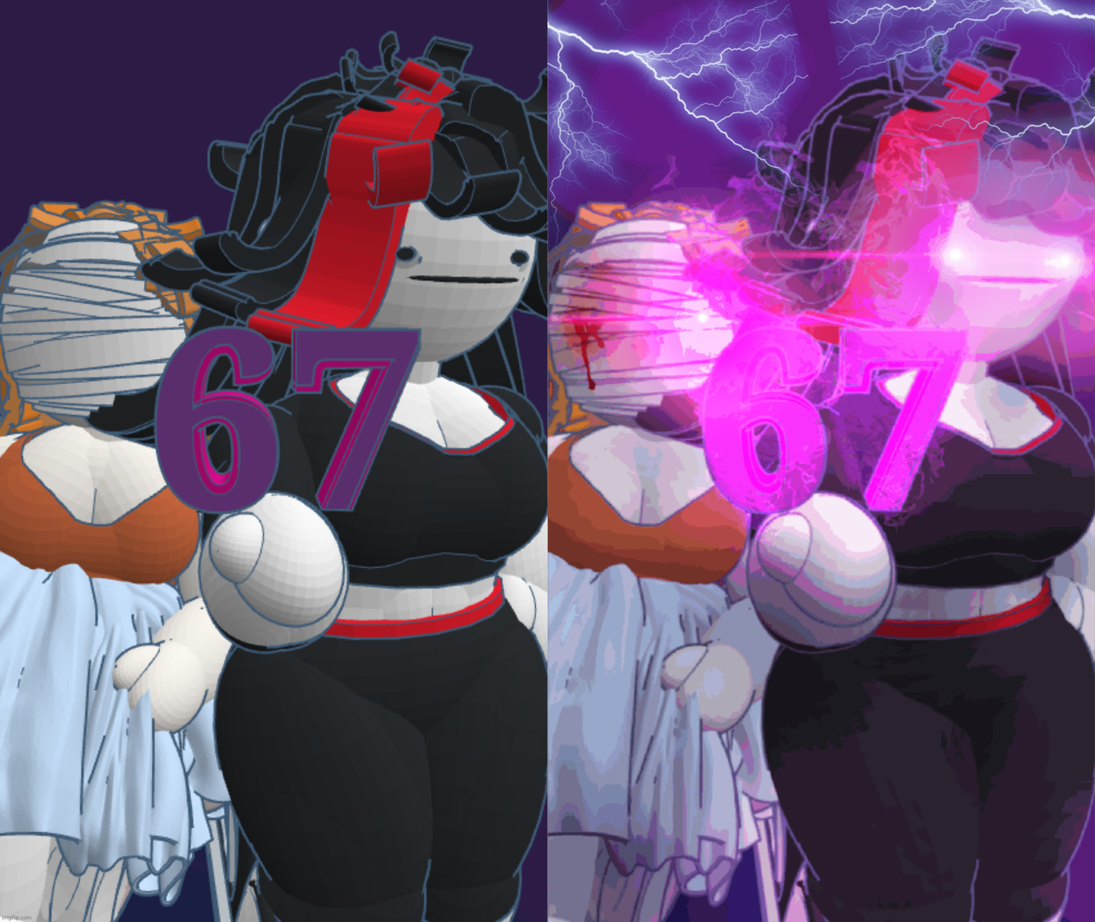 before and after photoshop | made w/ Imgflip meme maker