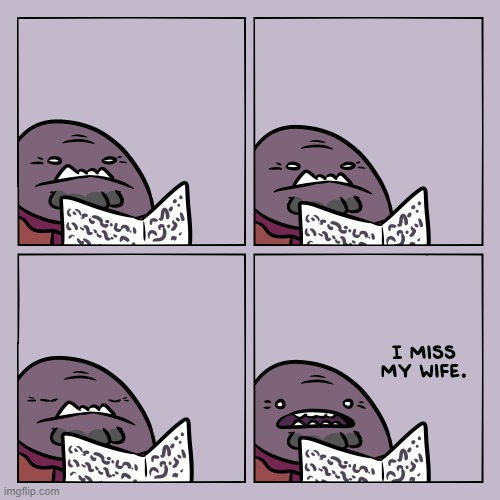 image tagged in stars,alien,newspaper,lonely,wife,oof | made w/ Imgflip meme maker