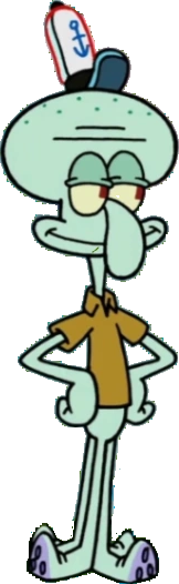 Happy squidward 2 Blank Meme Template