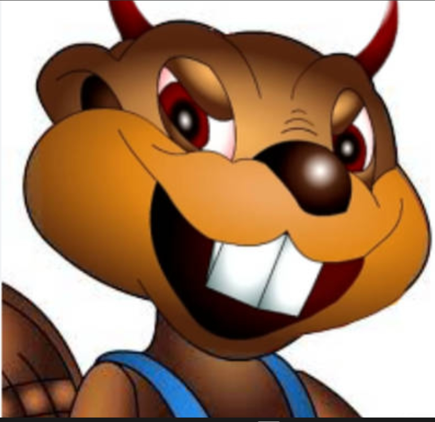 Devil billy the beaver Blank Meme Template