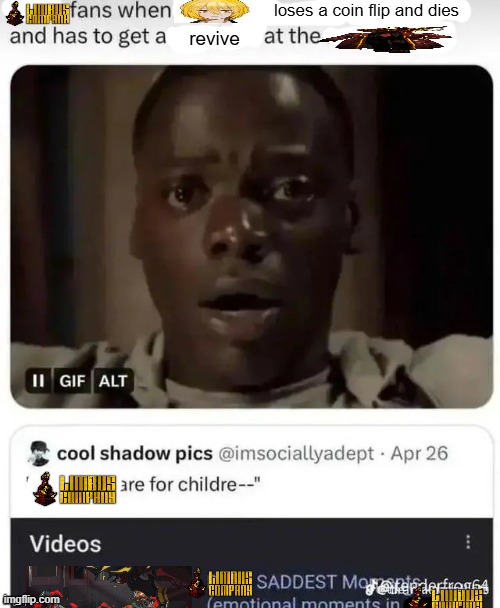 el sueno impossible | loses a coin flip and dies; revive | made w/ Imgflip meme maker