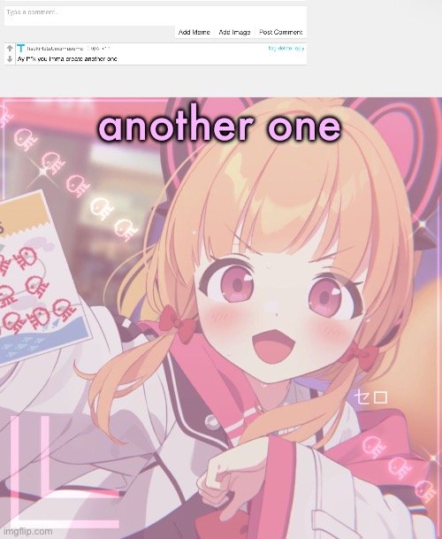 another one | image tagged in momoi blue archive let jeffrey not use this | made w/ Imgflip meme maker