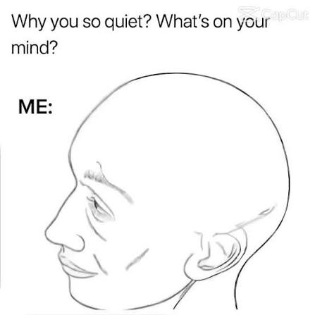 What’s on your mind Blank Meme Template