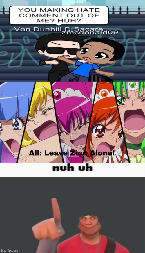 NUH UH! | image tagged in ruin this fill in meme 309,team fortress 2,tf2 scout,deviantart,nuh uh,why are you reading the tags | made w/ Imgflip meme maker