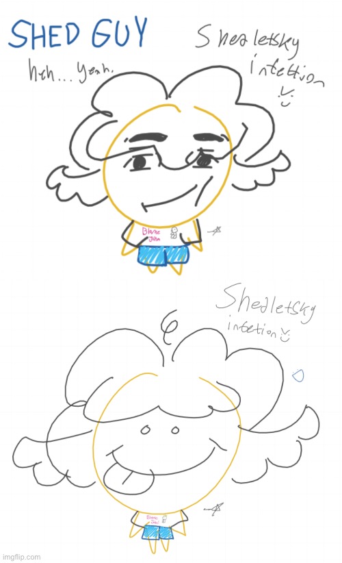 Stupid drawings for both whiteboards (stream wide and ace’s) | made w/ Imgflip meme maker
