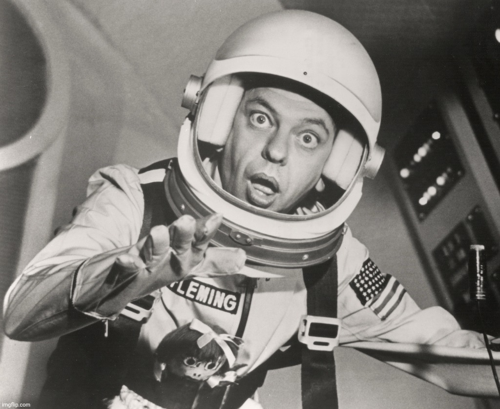 Don Knotts, Reluctant Astronaut afloat,,, | image tagged in don knotts reluctant astronaut afloat | made w/ Imgflip meme maker