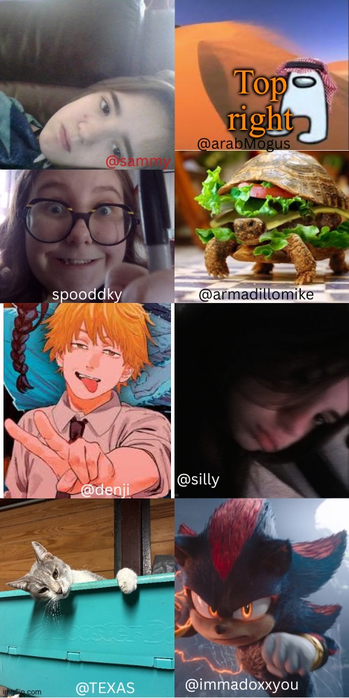 MULTI-SHARED TEMP!! | Top right | image tagged in multi-shared temp | made w/ Imgflip meme maker