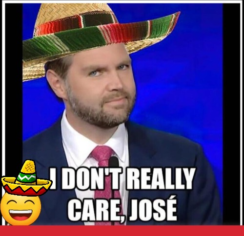 JD Vance sombrero Blank Meme Template