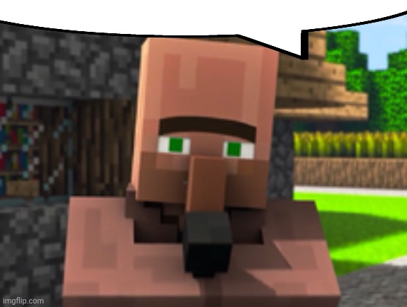 Villager News | image tagged in villager news | made w/ Imgflip meme maker
