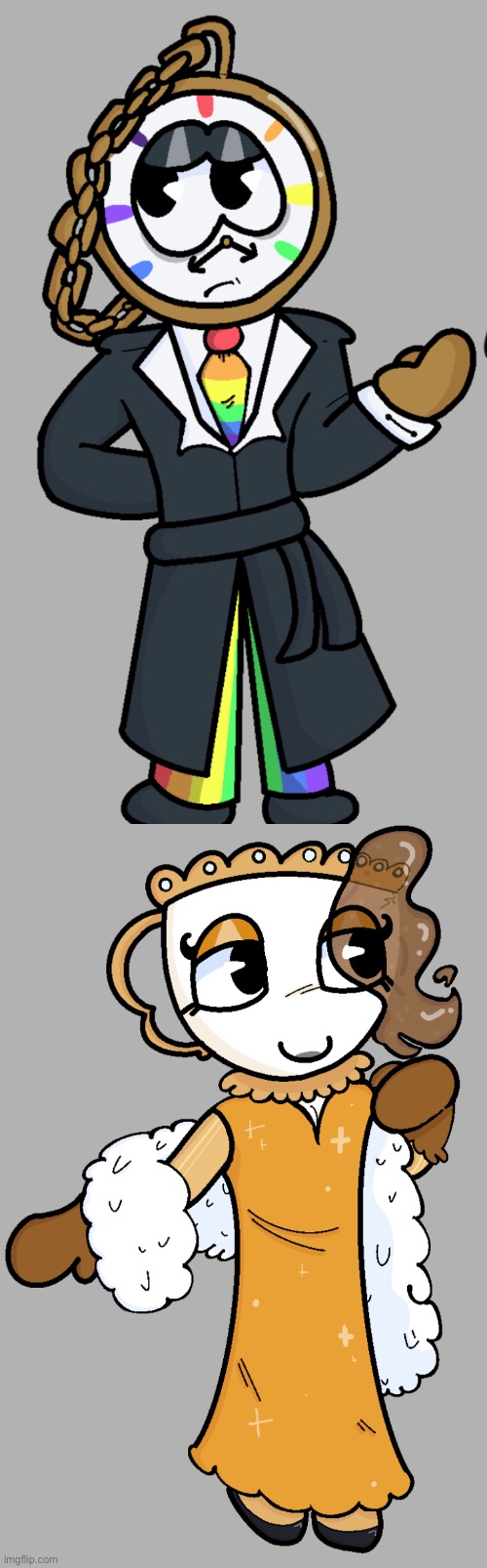 Dyle and Teagan!!! (Drawn by me!!!) | made w/ Imgflip meme maker