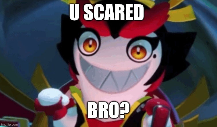 Sharp-Smiley Rabbid | U SCARED; BRO? | image tagged in rabbids,u mad bro,ubisoft,creepy smile | made w/ Imgflip meme maker