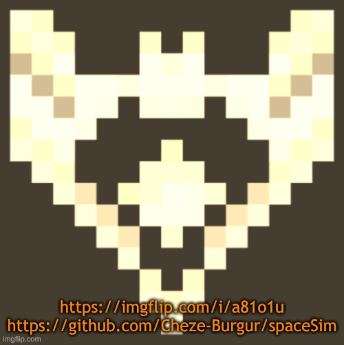 double plug | https://imgflip.com/i/a81o1u
https://github.com/Cheze-Burgur/spaceSim | image tagged in cheze icon halloween version | made w/ Imgflip meme maker