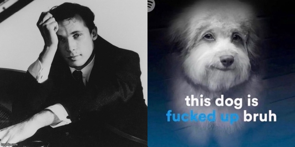 Same expression I swear | image tagged in glenn gould | made w/ Imgflip meme maker